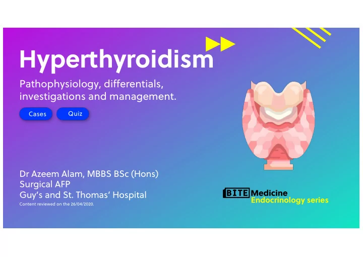 hyperthyroidism