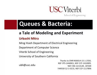 Bacteria  and  RF  analogies?    5   for  their  discoveries  concerning