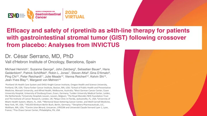 efficacy and safety of ripretinib as 4th line therapy for