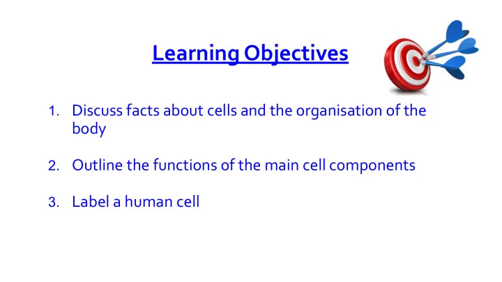 learning objectives