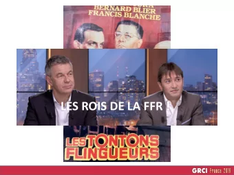 LES ROIS DE LA FFR !  Gilles: la FFR on sen tape, cest la bonne vieille clinique qui prime