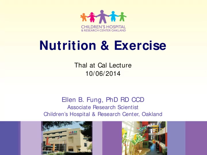 nutrition exercise