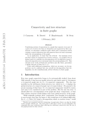 arXiv:1105.1611v4  [math.CO]  4 Feb 2013  J. Carmesin  R. Diestel  F. Hundertmark  M. Stein  1