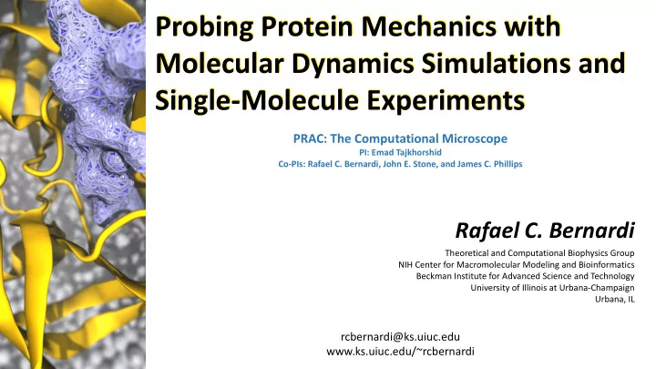 probing protein mechanics with probing protein mechanics