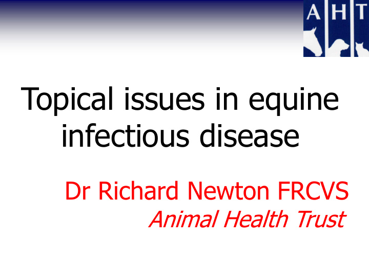 topical issues in equine