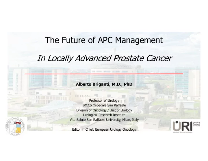 the future of apc management