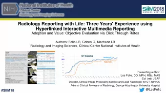 Radiology Reporting with Life: Three Years' Experience using  Hyperlinked Interactive Multimedia
