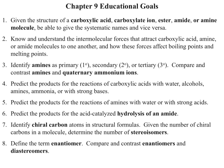 chapter 9 educational goals
