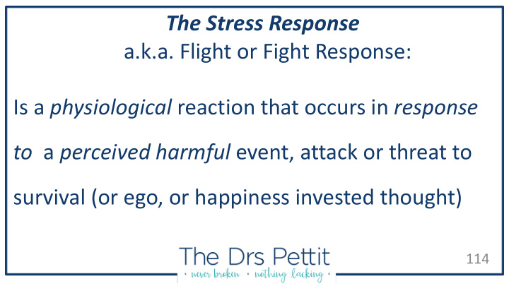 a k a flight or fight response is a physiological