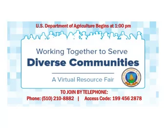 TO JOIN BY TELEPHONE:  TO JOIN BY TELEPHONE:  Phone: (5  Phone: (510) 2  ) 210-8882 0-8882 |