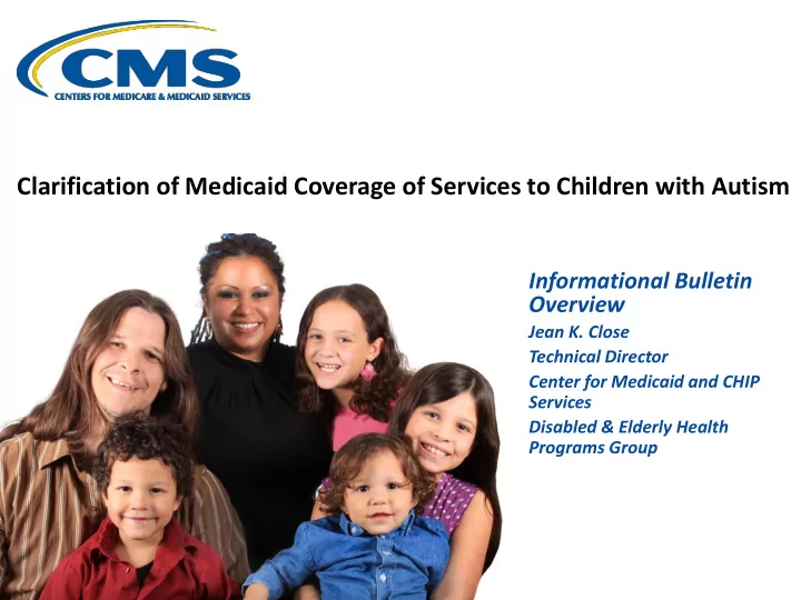 clarification of medicaid coverage of services to
