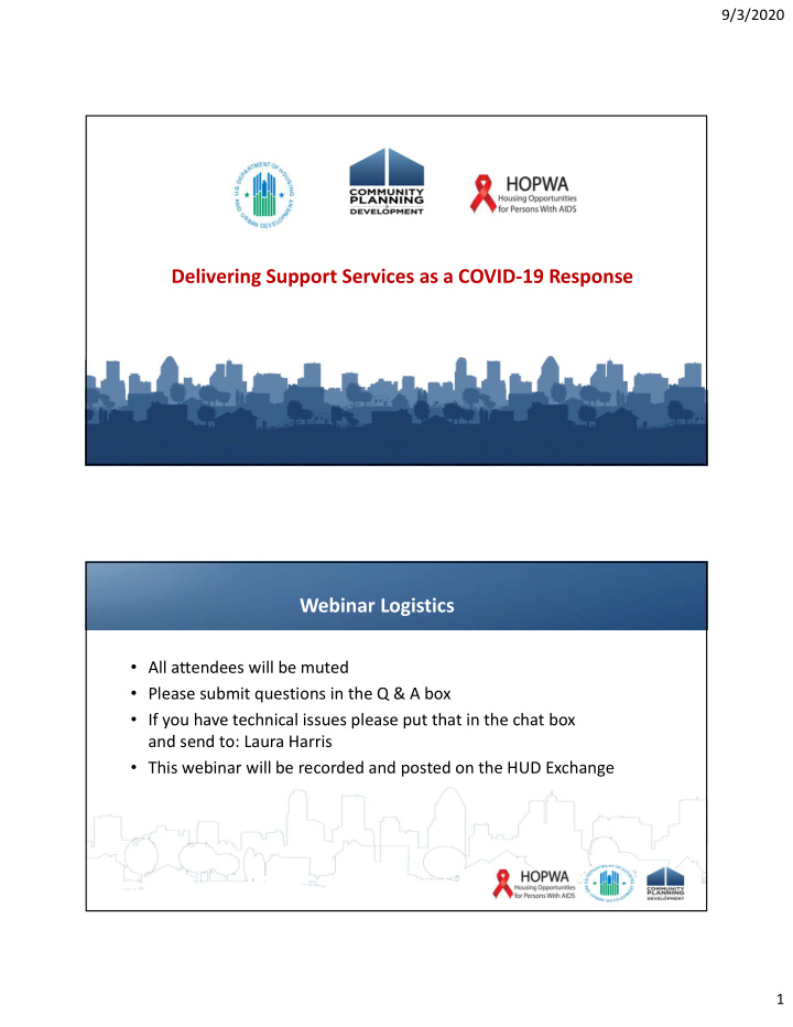 delivering support services as a covid 19 response