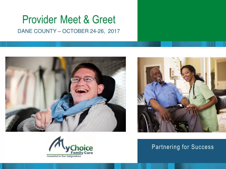 provider meet greet