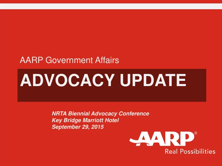 advocacy update