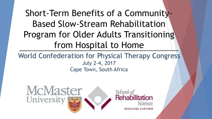 from hospital to home