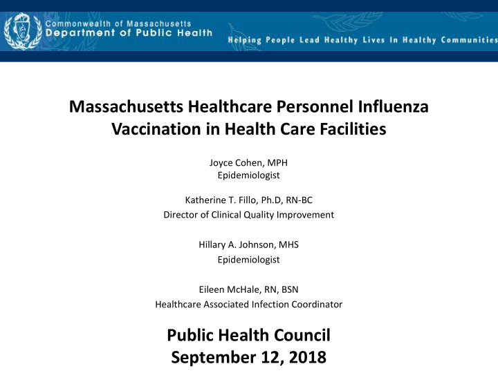 vaccination in health care facilities