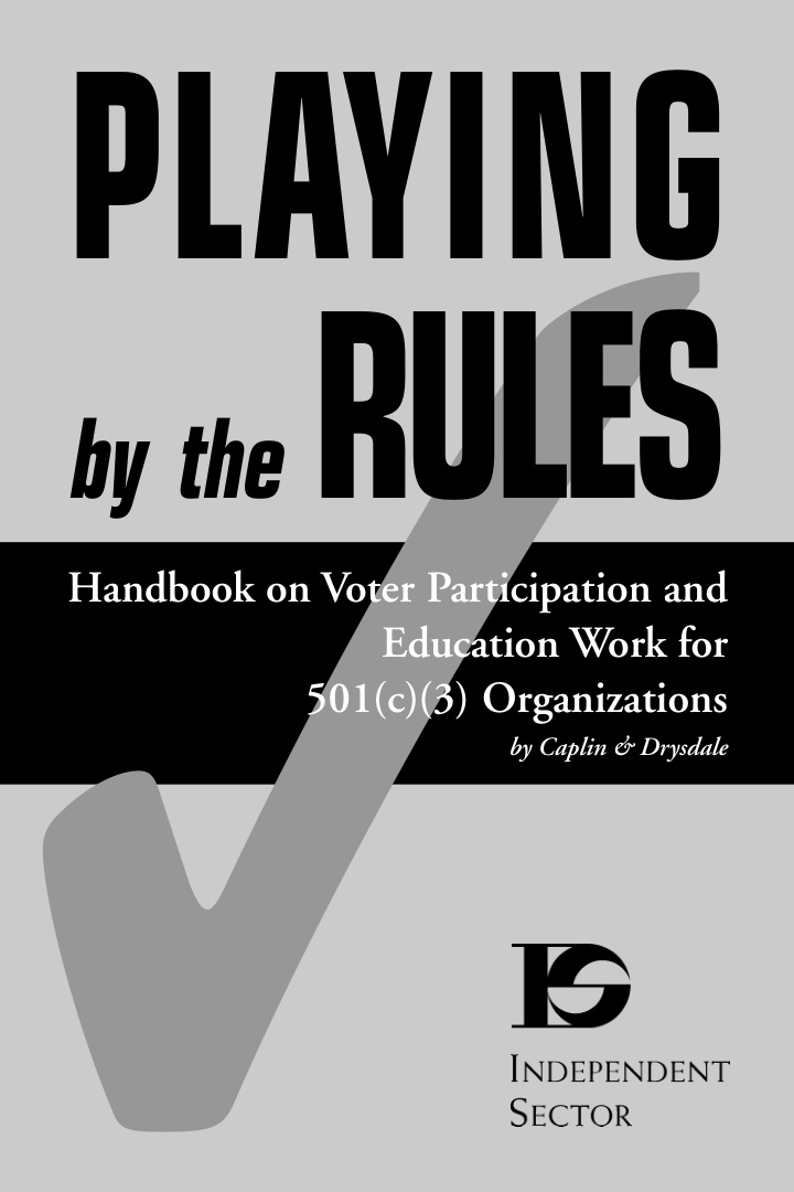 by the rules handbook on voter participation and