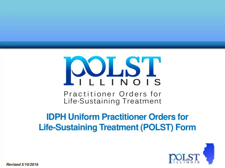 idph uniform practitioner orders for