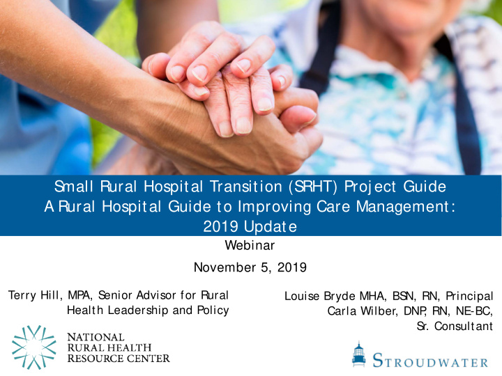 s mall rural hospital transition s rht proj ect guide a