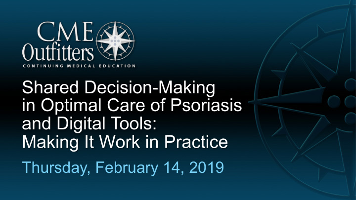 shared decision making in optimal care of psoriasis and