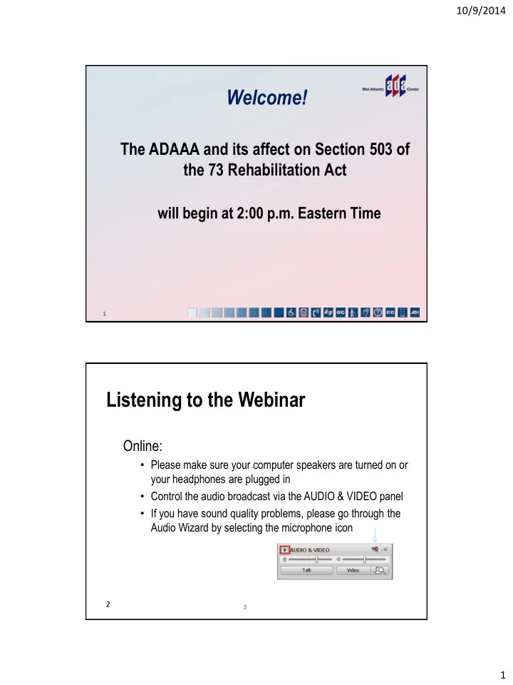 listening to the webinar