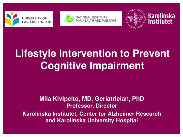 lifestyle intervention to prevent