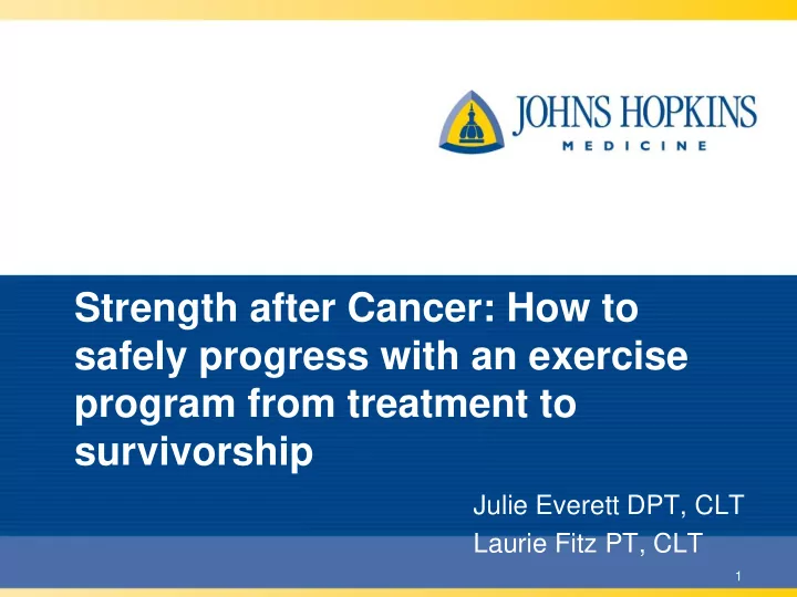 safely progress with an exercise