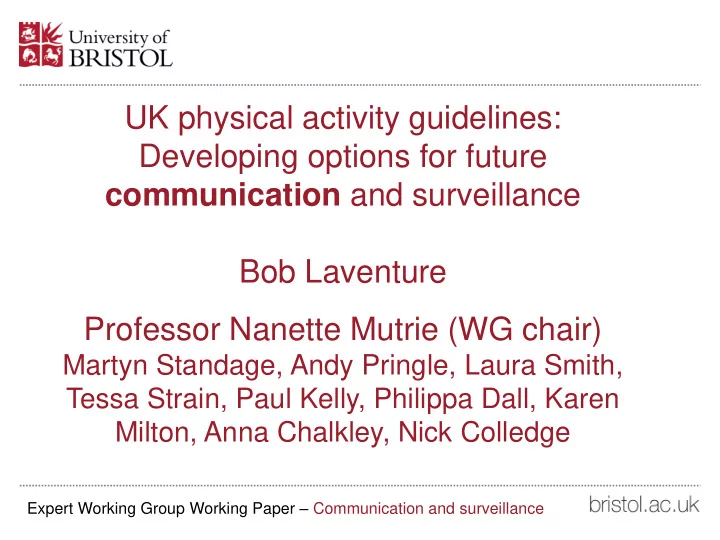 uk physical activity guidelines