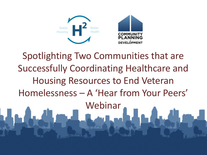 spotlighting two communities that are successfully