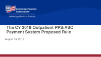 the cy 2019 outpatient pps asc payment system proposed