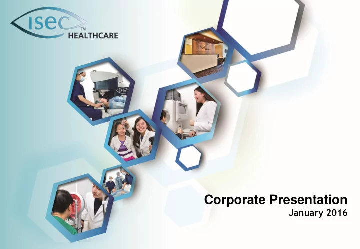 corporate presentation