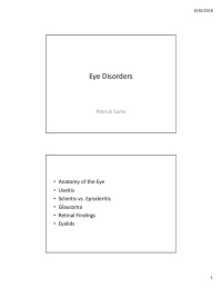eye disorders