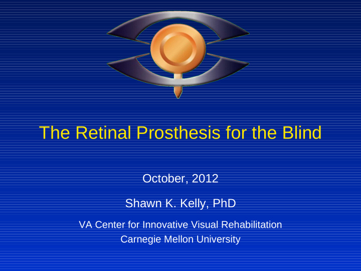 the retinal prosthesis for the blind