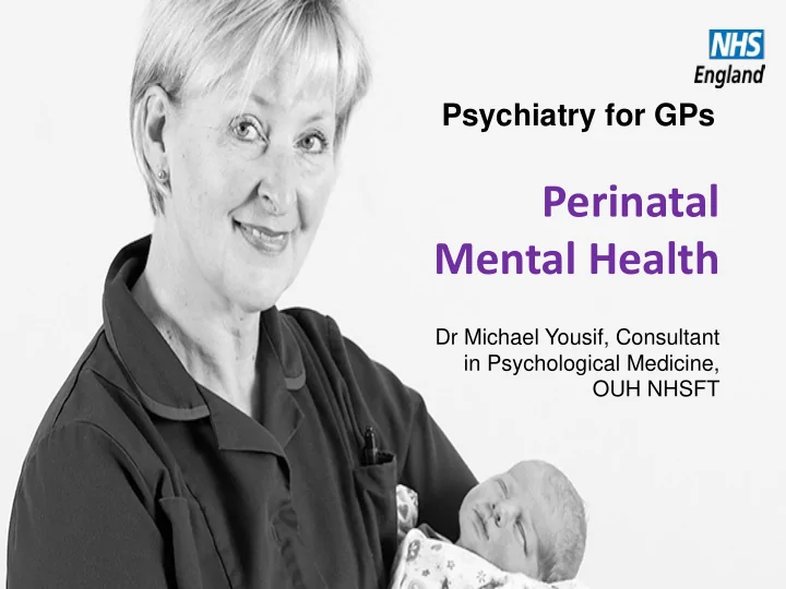 perinatal mental health