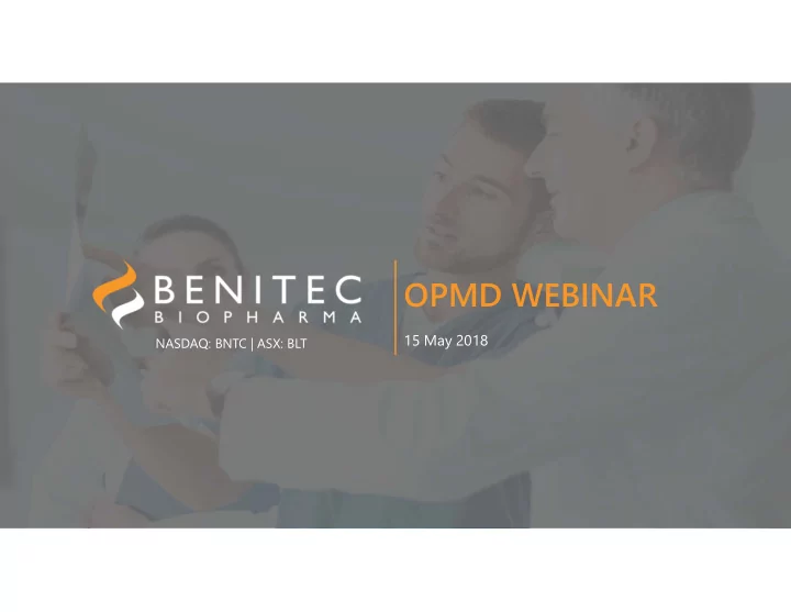 opmd webinar