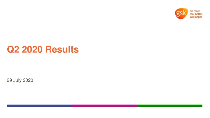 q2 2020 results