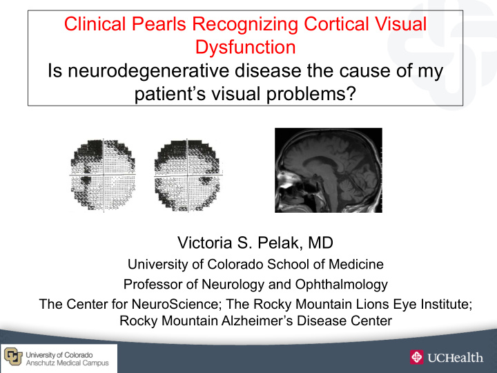 clinical pearls recognizing cortical visual dysfunction