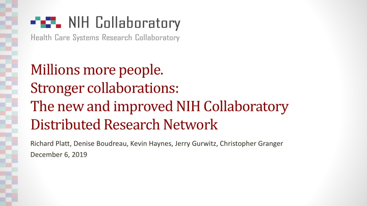 stronger collaborations