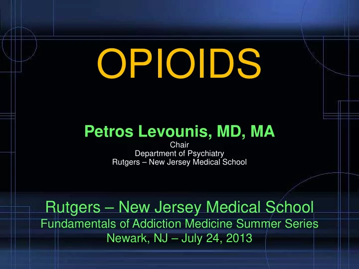 opioids