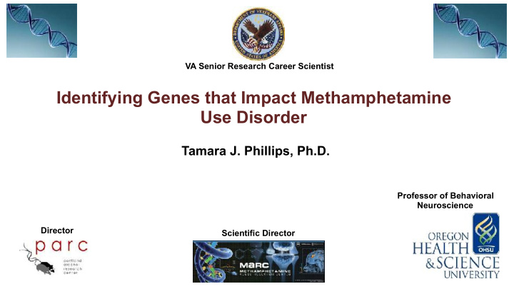 identifying genes that impact methamphetamine use disorder