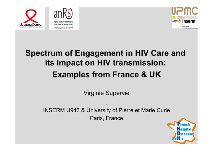 spectrum of engagement in hiv care and its impact on hiv