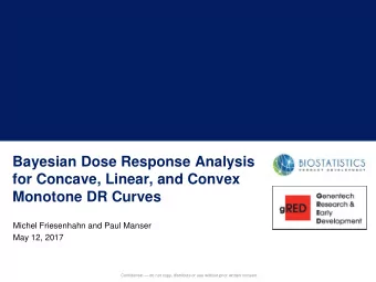 Bayesian Dose Response Analysis  for Concave, Linear, and Convex  Monotone DR Curves  Michel