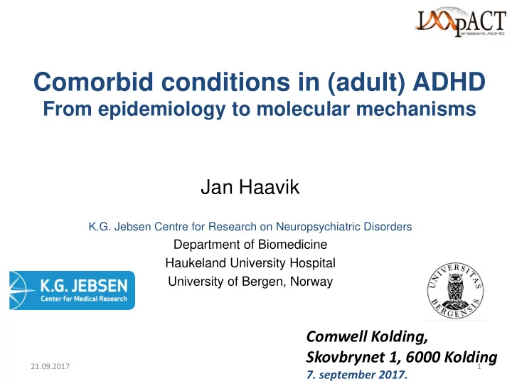 comorbid conditions in adult adhd