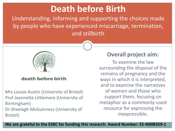 death before birth
