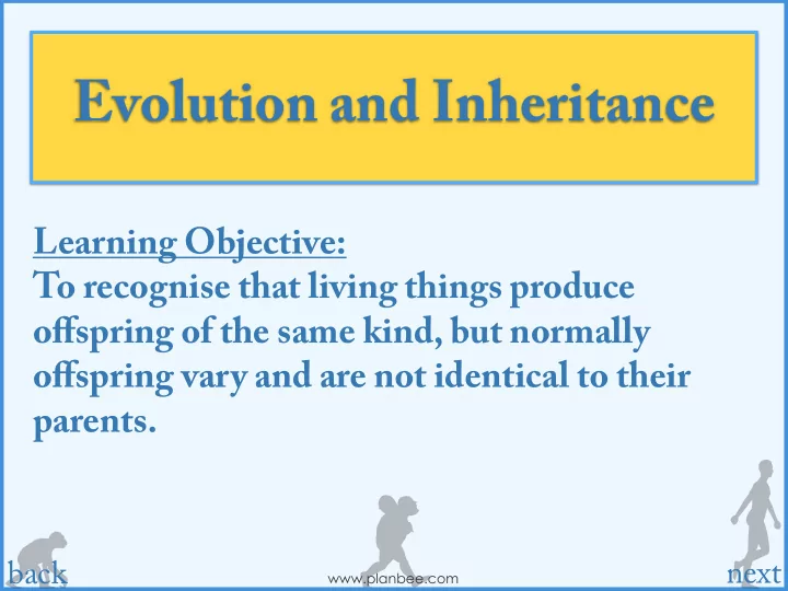 evolution and inheritance