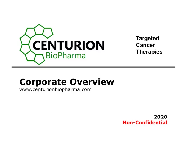 corporate overview
