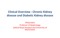 clinical overview chronic kidney disease and diabetic