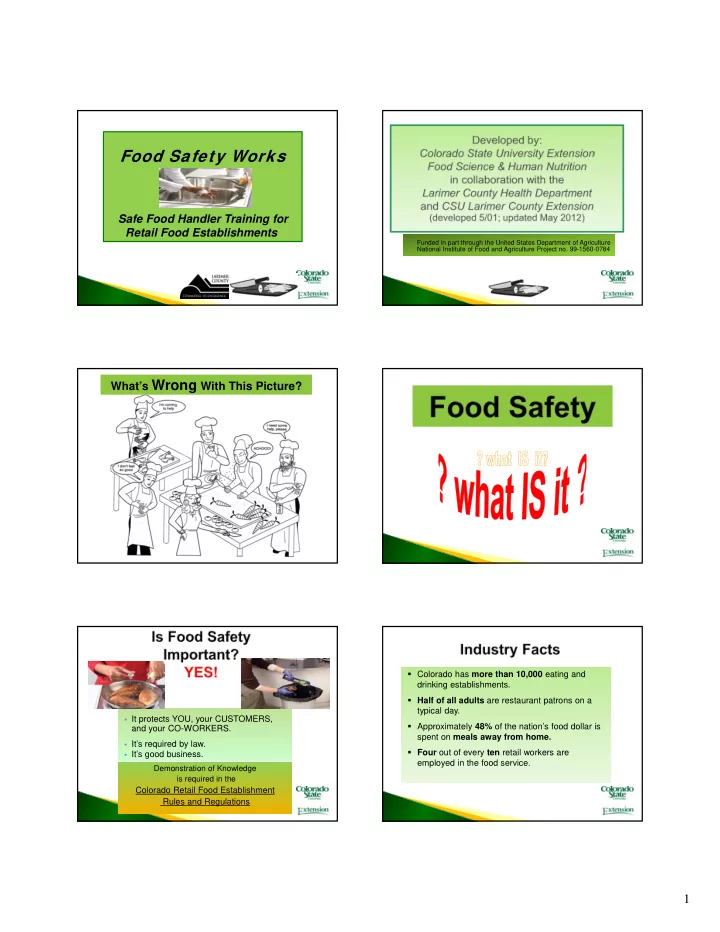 food safety works