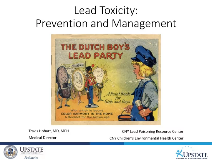 prevention and management
