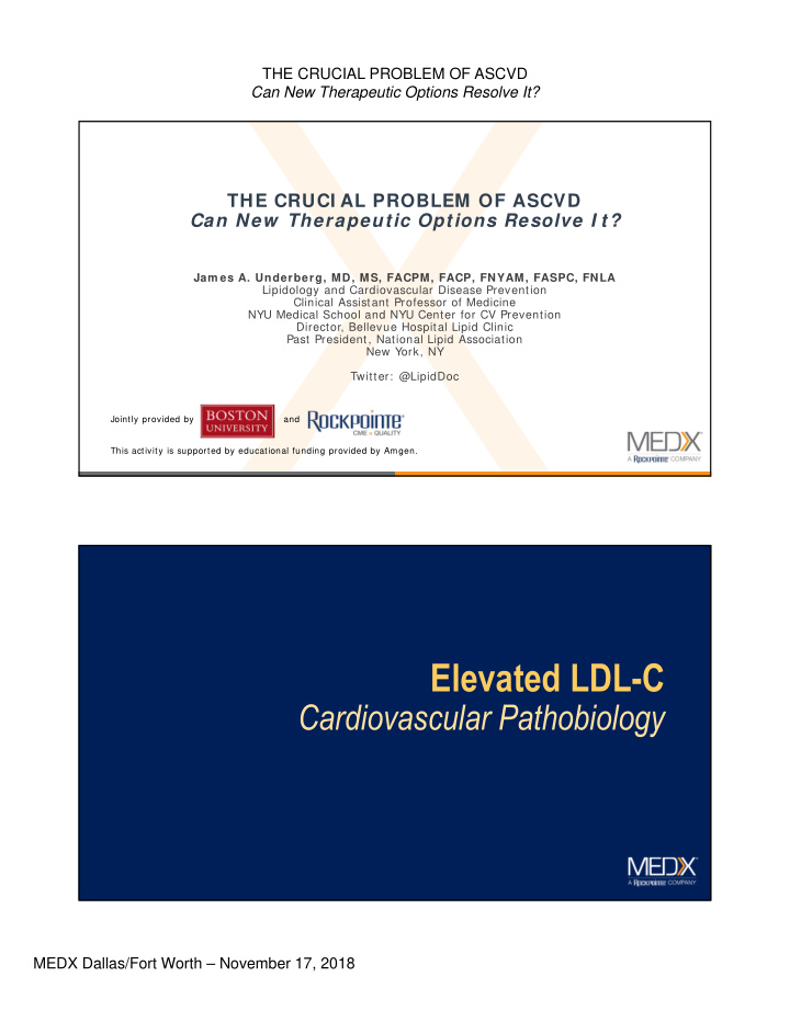 elevated ldl c